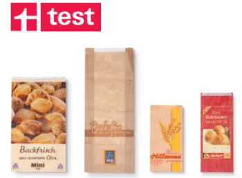 Stiftung Warentest: Bäckereitüten sind sichere Aufbewahrungsmittel (Bild: Test.de)