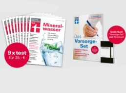 Test: Neun Ausgaben inklusive Vorsorge-Set und Notizbuch für 25 Euro