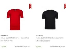 Outlet46: Artikel von "Texas Bull" für 1,99 bis 7,99 Euro frei Haus