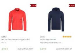 Outlet46: Arbeitsjacken und -Pullis von Texxor für 4,99 Euro frei Haus