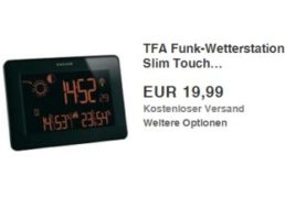 Ebay: TFA-Funk-Wetterstation-Slim-Touch für 19,99 Euro frei Haus