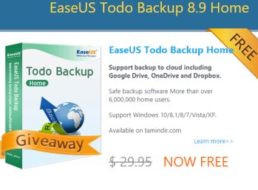 Gratis: EaseUS Todo Backup Home im Wert von 27 Euro kostenlos