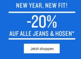 Tom Tailor: 20 Prozent Rabatt auf alle Hosen und Jeans