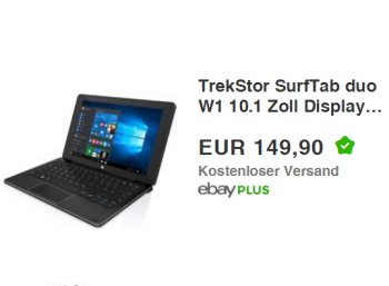 Ebay: TrekStor SurfTab duo W1 als Demoware für 149,90 Euro frei Haus