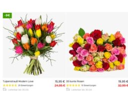 Blumeideal: Tulpenstrauß zu Ostern für 20,94 Euro inklusive Versand