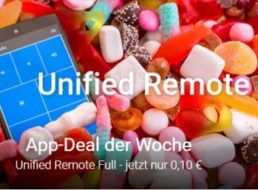 Google: Top bewertete App "Unified Remote Full" für zehn Cent statt drei Euro