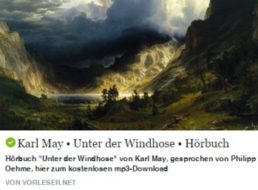 Gratis: Hörbuch "Unter der Windhose" von Karl May zum Download