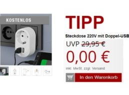 Druckerzubehoer.de: USB-Steckdose für 5,97 Euro frei Haus