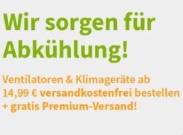 Völkner: Ventilatoren ab 14,99 Euro mit kostenlosem Premium-Versand