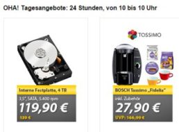 Meinpaket: Interne Festplatte mit vier TByte für 119,90 Euro frei Haus