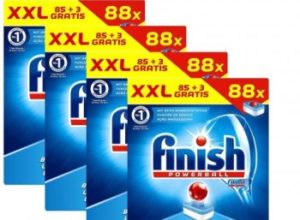 Dealclub: 352 Spülmaschinentabs von Finish für 29,69 Euro frei Haus