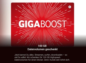 Gratis: 100 GByte-Datenvolumen für Vodafone-Kunden geschenkt