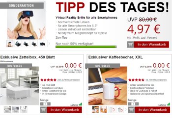 Druckerzubehoer.de: VR-Brille für 4,97 Euro plus Versand