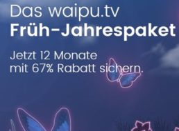 Waipu.tv: Zwölf Monate Streamingdienst mit Aufnahmefunktion zum Preis von vieren