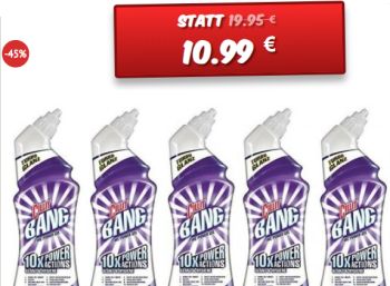 Dealclub: Fünferpack "Cillit Bang WC Gel" für 10,99 Euro frei Haus