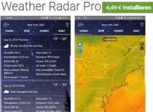 Gratis: Weather Radar Pro bei Google Play für 0 statt 4,49 Euro