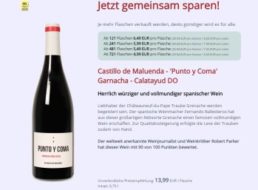 Parker-Paket: 'Punto y Coma' Garnacha für 4,99 Euro pro Flasche