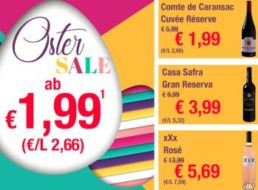 Weinvorteil: Ostersale mit Weinflaschen ab 1,99 Euro