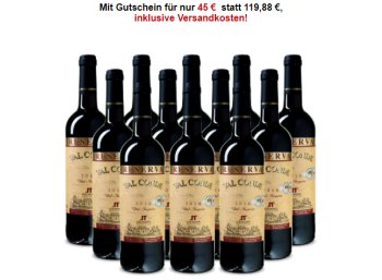 Weinvorteil: Goldprämierter Reserva aus 2010 für 45 Euro im 12er-Pack