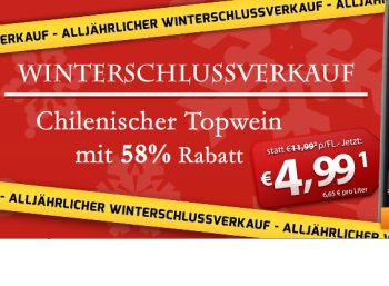 Weinvorteil: WSV mit Sechserpaketen ab 14,34 Euro frei Haus