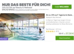 Groupon: 20 Prozent Rabatt auf Wellness und Beauty bis Mitternacht