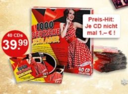 Weltbild: 40 Schlager-CDs für zusammen 39,99 Euro