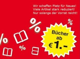 Weltbild: Frühlings-Sale mit Büchern ab einem Euro frei Haus