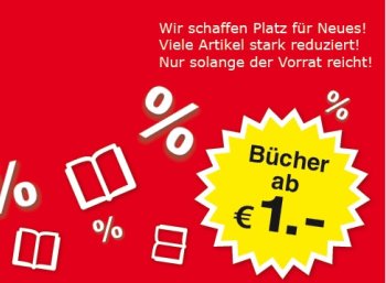 Weltbild: Frühlings-Sale mit Büchern ab einem Euro frei Haus