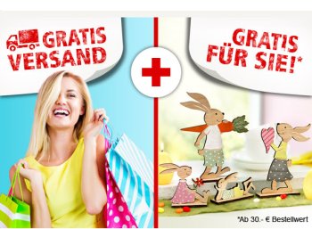 Weltbild: Gratis-Versand ohne Mindestbestellwert, Geschenk ab 30 Euro Warenwert