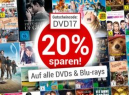 Weltbild: 20 Prozent Rabatt auf alle DVDs und Blu-rays