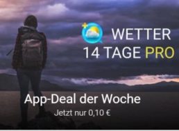 Google Play: "Wetter 14 Tage Pro" für zehn Cent