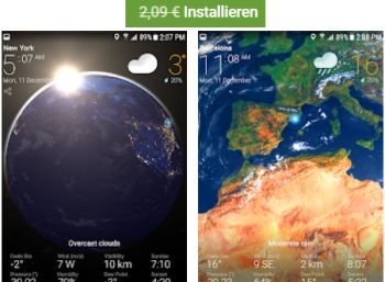 Gratis: App "Wetter Pro" für wenige Tage zum Nulltarif