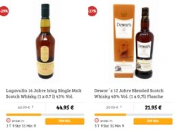 Dealclub: Spirituosen-Spezial mit Whiskey-Flaschen zu Schnäppchenpreisen