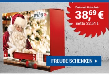 Zoro.de: Wiha-Adventskalender 2017 mit 10 Prozent Rabatt zum Bestpreis