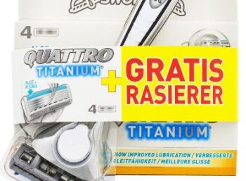 Viererpack Wilkinson Quattro mit Rasierer für 9,99 Euro