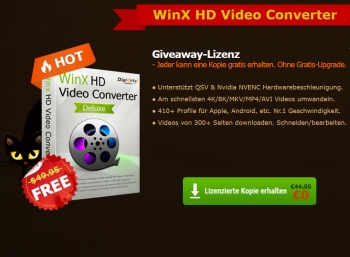 WinX HD Video Converter für kurze Zeit zum kostenlosen Download