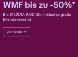 Ebay: WMF-Sale mit Gratis-Versand und zehn Prozent Sonder-Rabatt