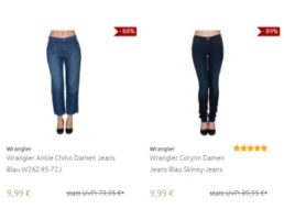 Wrangler: Damen-Jeans für 9,99 bis 17,99 Euro bei Outlet46