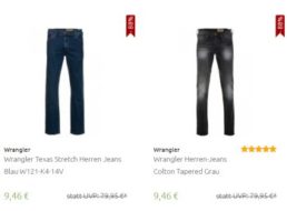 Wrangler: Jeans zu Preisen ab 9,46 Euro frei Haus via Outlet46