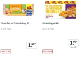 Lidl: XXL-Woche mit Großpackungen zu reduzierten Preisen ab 30. August