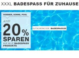 XXXL: Pool-Rabatt von 20 Prozent auf bereits reduzierte Produkte