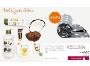 Yves Rocher: Fünf Geschenksets mit zwei Gratis-Beigaben für je 9,99 Euro